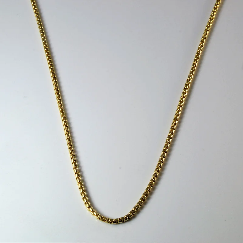 Don't Miss Out On Bestselling Jewelry At Special Prices 14k Yellow Gold Rounded Box Chain | 18" |