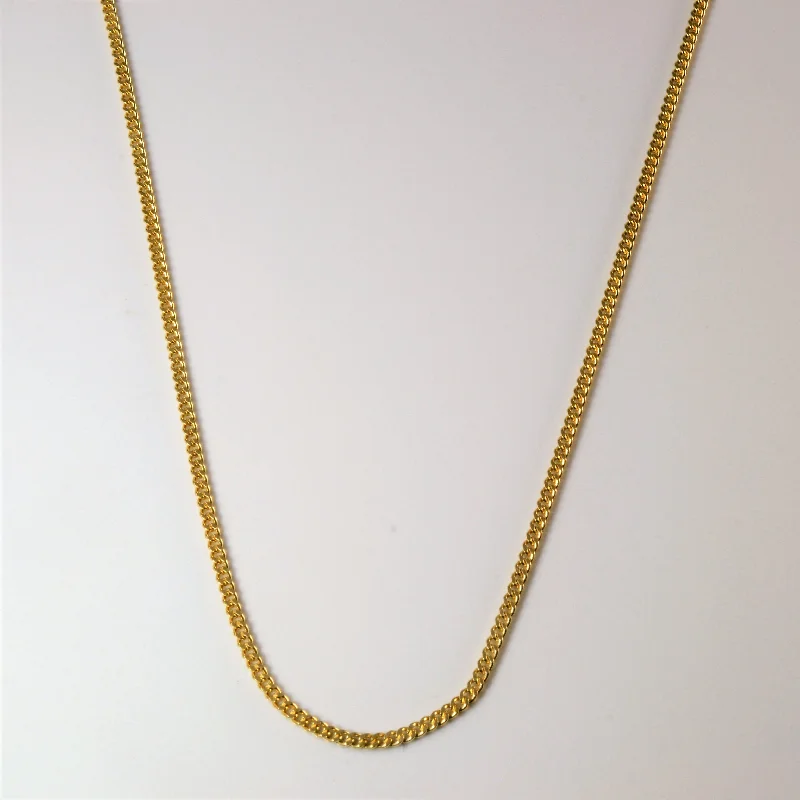 Premium Jewelry, Premium Discounts – Act Fast 14k Yellow Gold Curb Chain | 28" |