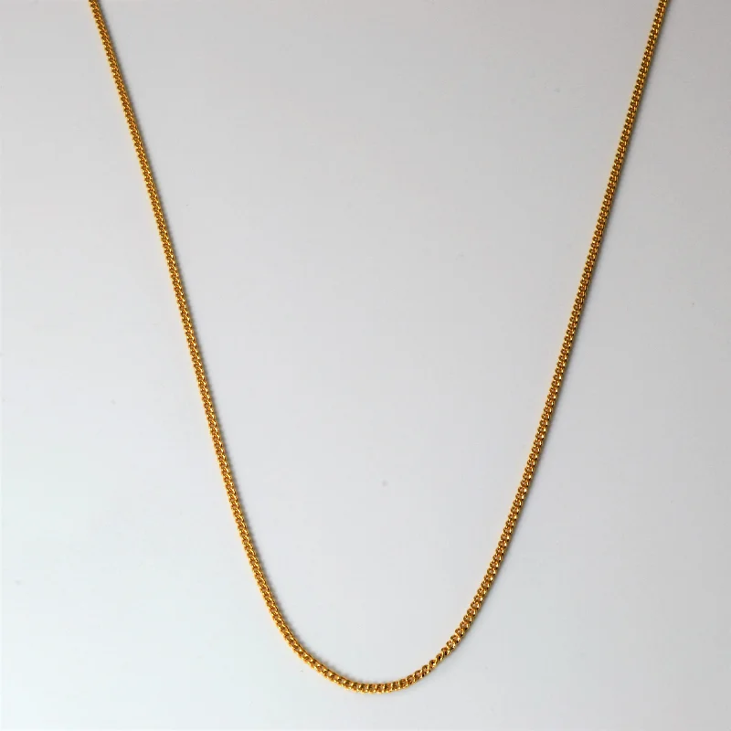 High-End Sparkle, Low-End Prices – Jewelry Sale Live 14k Yellow Gold Curb Chain | 20" |