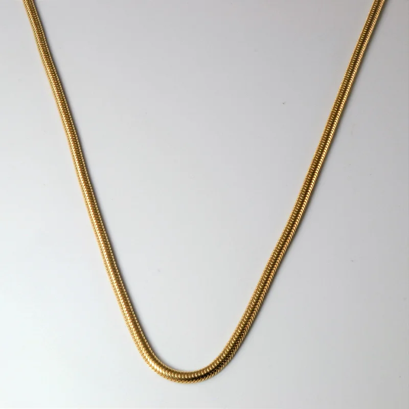 Jewelry Clearance Event – Stock Up Before It's Over 14k Yellow Gold Cobra Chain | 26" |