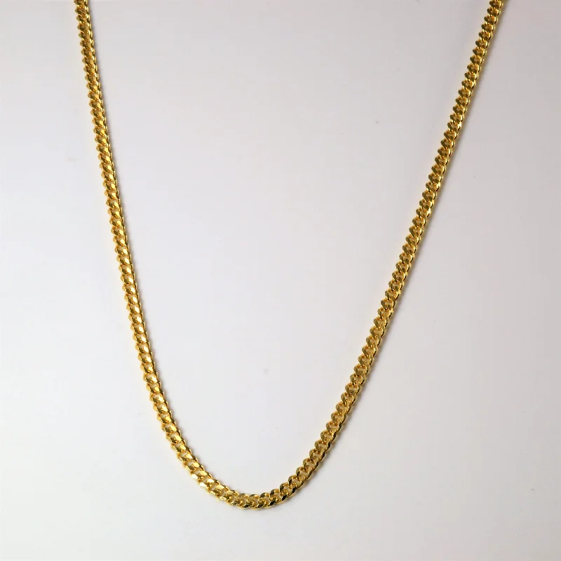 The Perfect Jewelry Piece At The Perfect Discount 14k Yellow Gold Long Curb Chain | 30"|