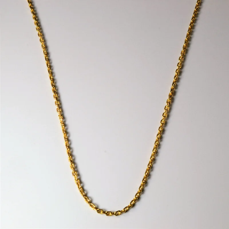 Huge Savings On Timeless Jewelry Collections 14k Yellow Gold Cable Chain | 22" |