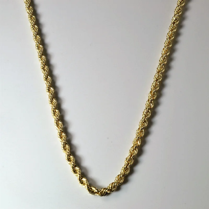 Buy More, Save More On Stunning Jewelry Pieces 14k Yellow Gold Rope Chain | 30" |