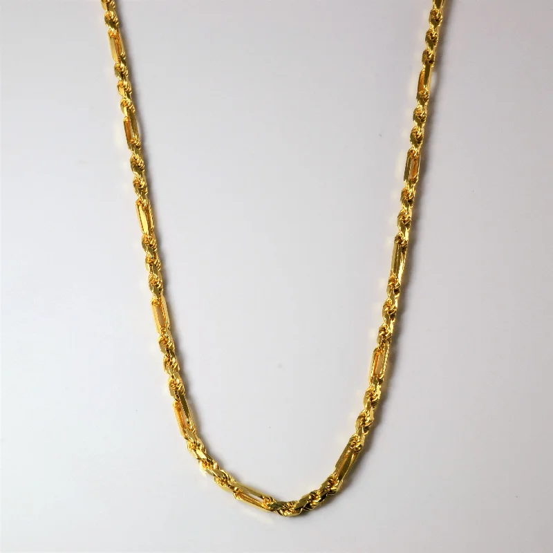 Exclusive Online Jewelry Sale – Don't Wait Italian 14k Yellow Gold 'Figarope' Link Chain |