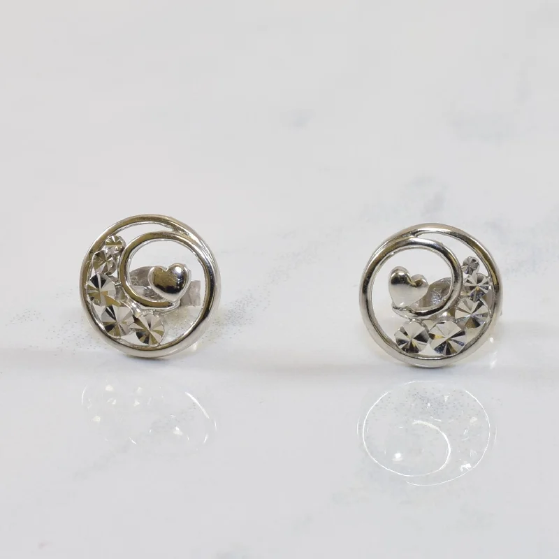 Timeless Elegance, Temporary Discounts – Act Fast Illusion Cut Heart Swirl Earrings |