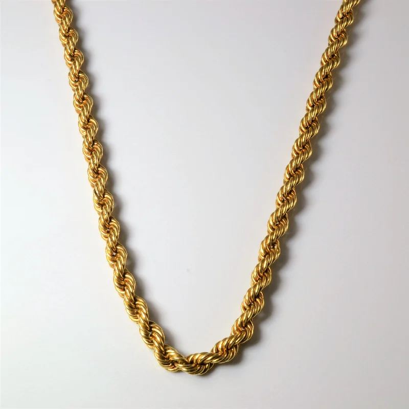 Shop Fine Jewelry With Amazing Deals 18k Yellow Gold Rope Chain | 20" |