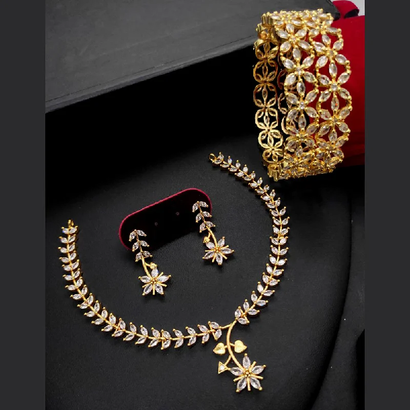 Get The Jewelry You Love At A Price You Love Aamrapali Gold Plated American Diamond Combo