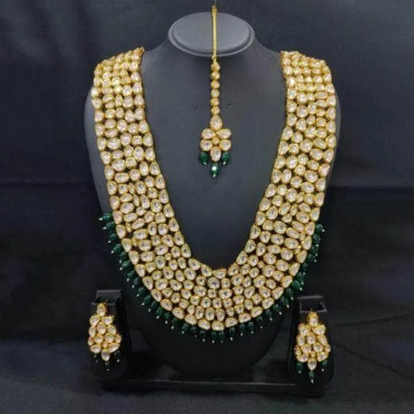 Shop Dazzling Jewelry At The Best Prices Abstract Long Emerald Rani Haar Necklace Set