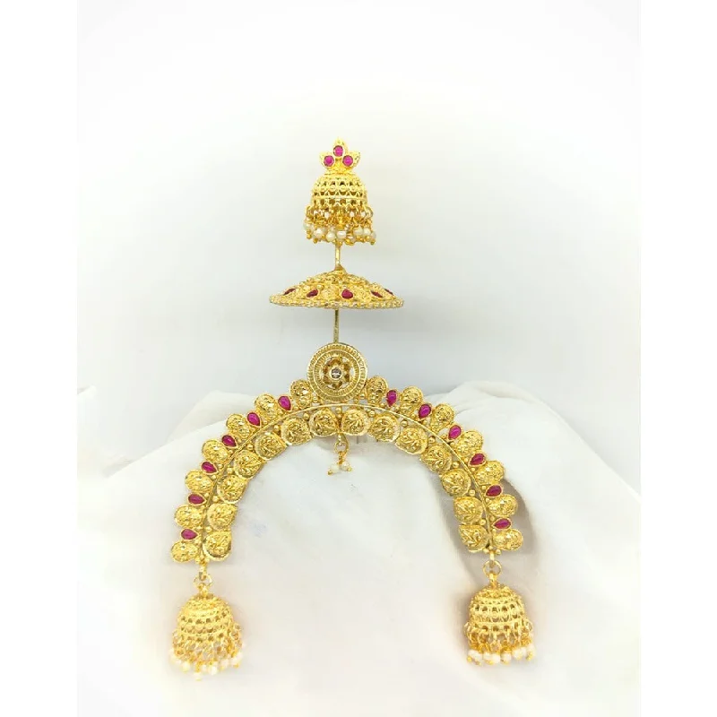 Luxury Jewelry Sale – Elegant Styles At Unbeatable Prices Akruti Collection Gold Plated Kundan Hair Brooch