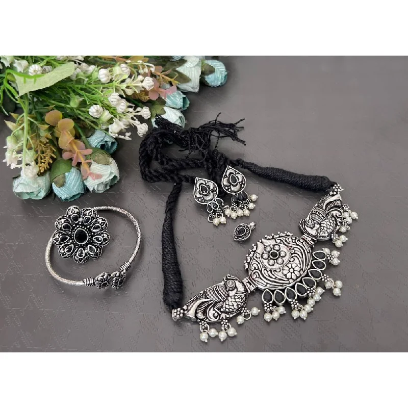 Buy More, Save More On Stunning Jewelry Pieces Akruti Collection Oxidised Combo Set