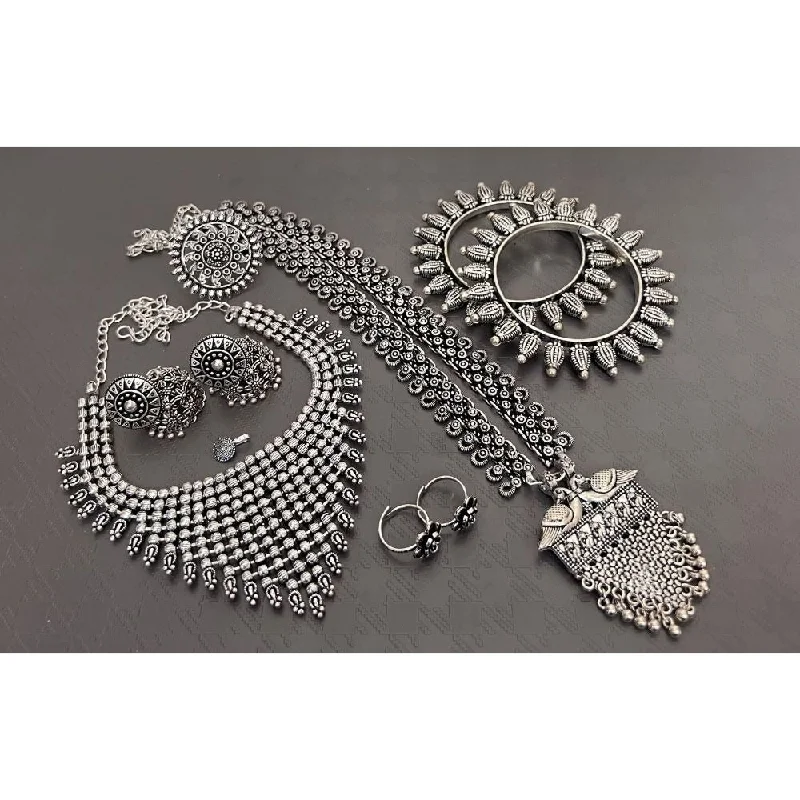 Trending Jewelry Now At Unbeatable Prices Akruti Collection Oxidised Plated Combo Set