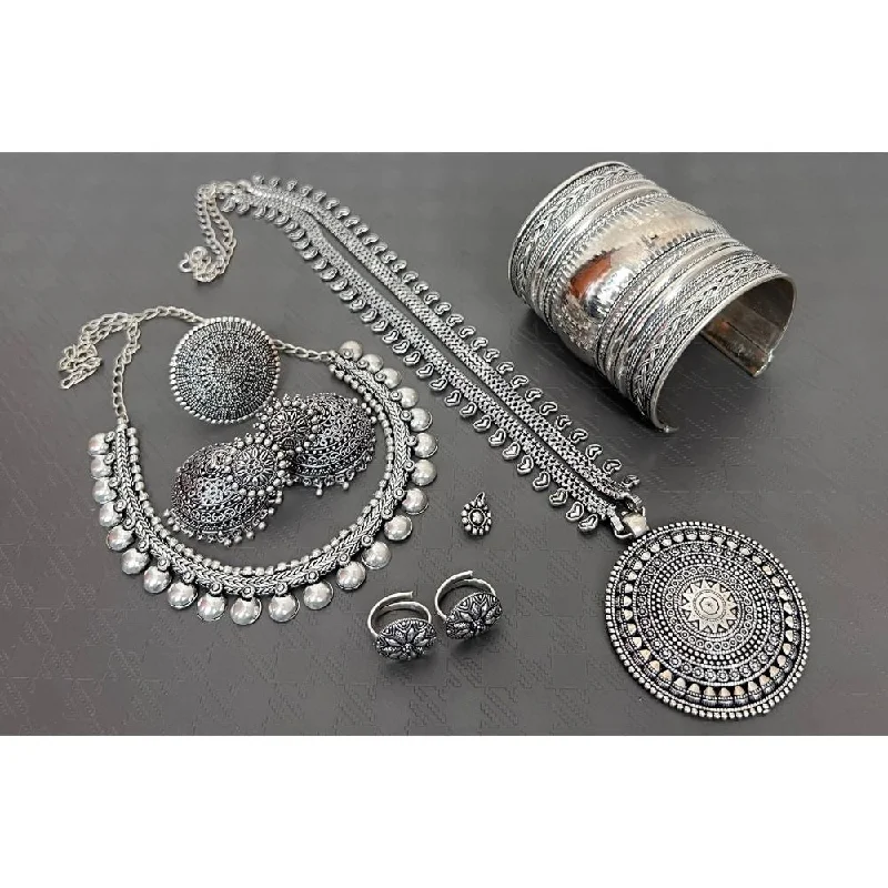 Jewelry Sale – Exclusive Styles At Lower Prices Akruti Collection Oxidised Plated Combo Set