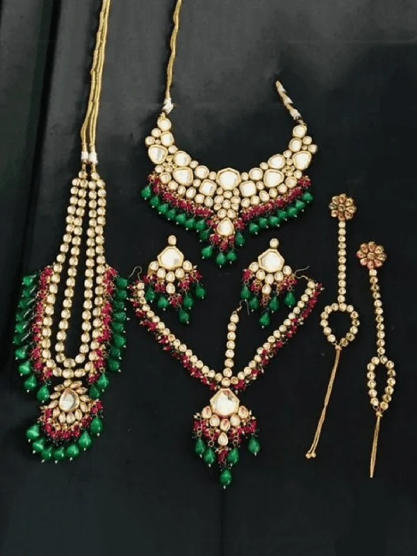 Chic And Stylish Jewelry At Exclusive Prices Big Kundan Full Bridal Set