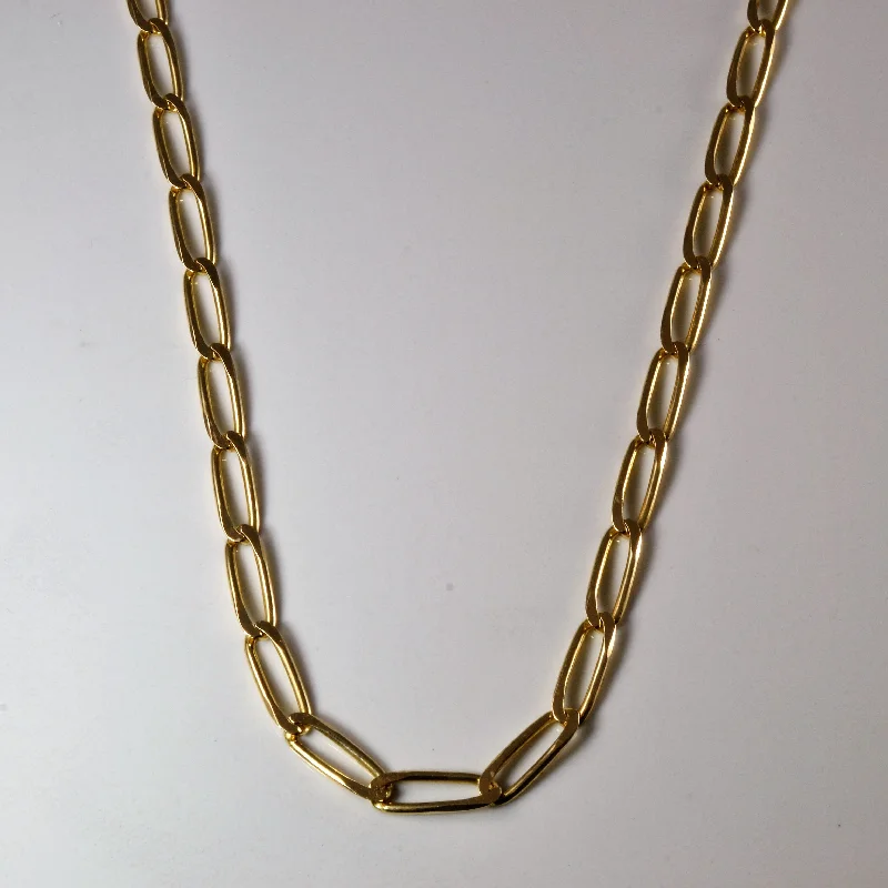 Discover Unique Jewelry With Special Limited-Time Offers 10k Yellow Gold Elongated Cable Chain | 18" |