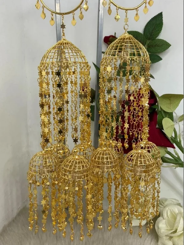 Exclusive Jewelry Bundles At Discounted Rates Golden Dome Star Kundan Hangings Bridal Kaleera