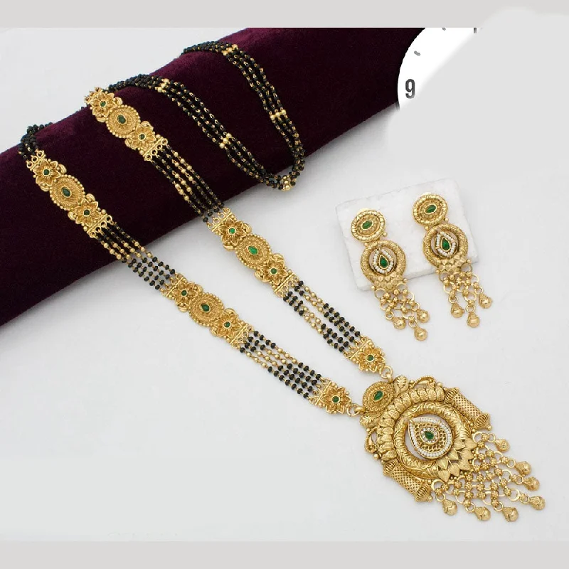 Glamorous Jewelry, Glamorous Deals – Shop Now Kavita Art Gold Plated Kundan Stone Manglasutra