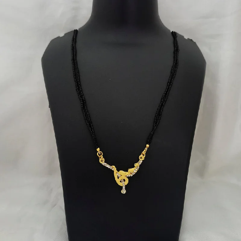 Shop High-Quality Jewelry At Jaw-Dropping Discounts Kriaa Gold Plated Stylish Mangalsutra