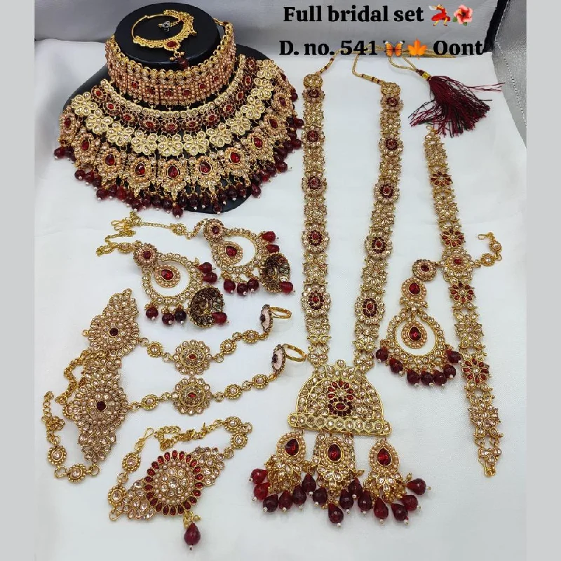 High-End Jewelry, Now More Affordable Than Ever Lucentarts Jewellery Gold Plated Kundan Stone And Beads Meenakari Bridal Set