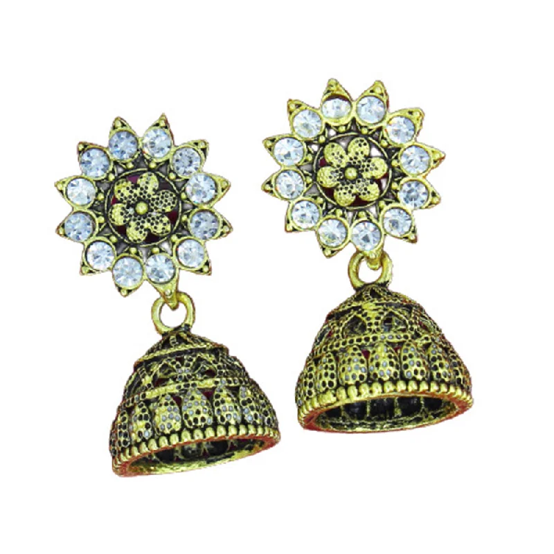 Eco-Friendly Sustainable Jewelry For Conscious Buyers Mahavir Gold Plated Beads Jhumki Earrings