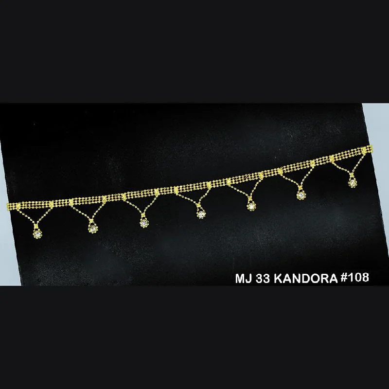 Premium Diamond Jewelry At Once-In-A-Lifetime Discounts Mahavir Gold Plated Chain Kamarband - MJ 33 KANDORA