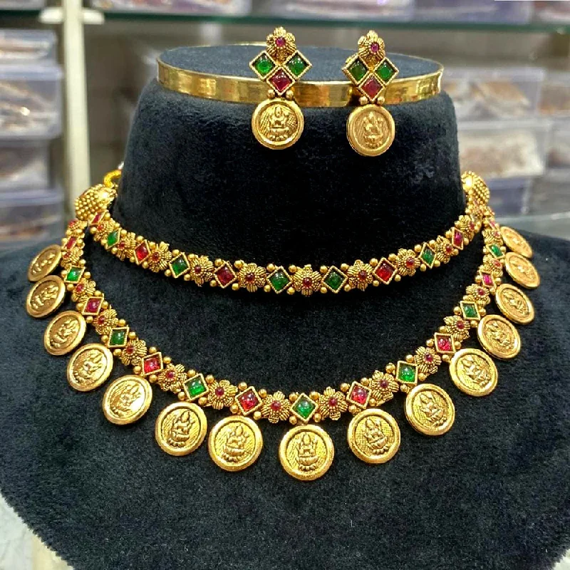 Best Jewelry Sale – Shop Exclusive Designs Now Manisha Jewellery Gold Plated Temple Necklace Set