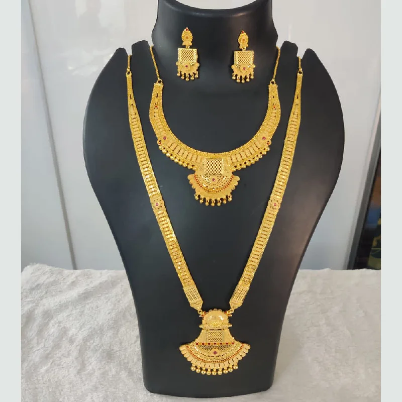 Shop Fine Jewelry With Amazing Deals Pari Art Jewellery Forming Gold Double Necklace Set