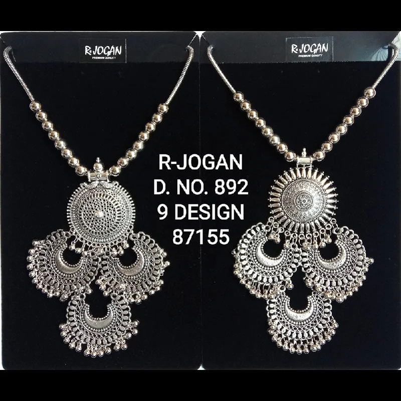 Limited-Time Jewelry Discounts – Shine Without The Splurge R Jogan Oxidised Plated Assorted Design Long Necklace