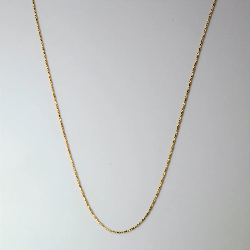 High-End Sparkle, Low-End Prices – Shop Now 10k Yellow Gold Twisted Serpentine Chain | 16" |