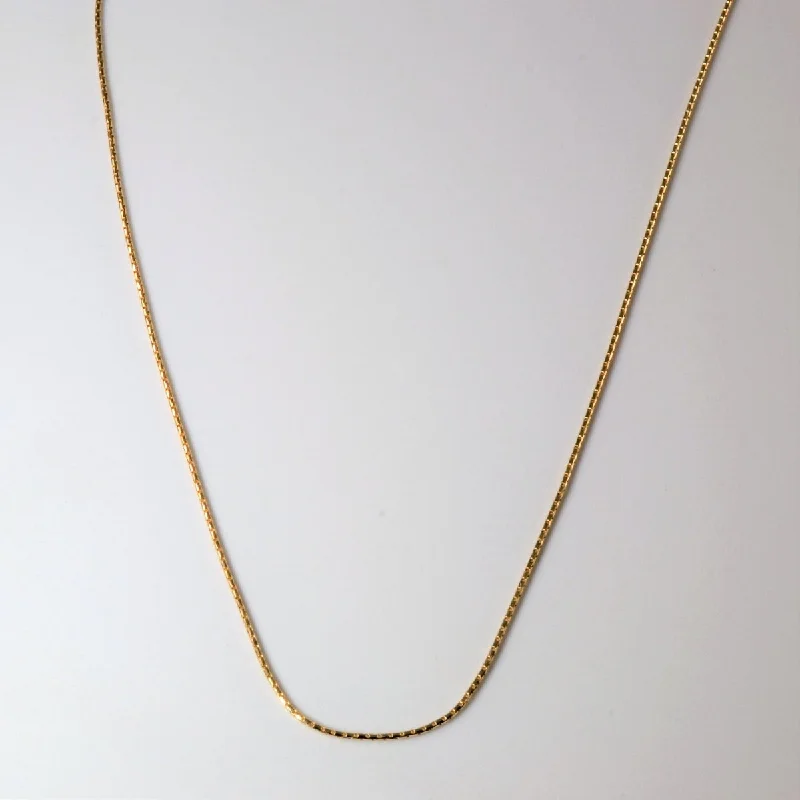 Beautiful Jewelry, Breathtaking Discounts – Hurry In 10k Yellow Gold Crimp Chain | 18" |