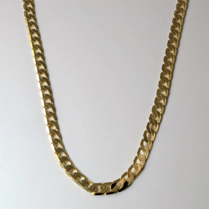 Handcrafted Beauty At Affordable Prices 10k Yellow Gold Cuban Chain | 22" |