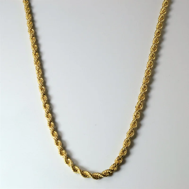 Must-Have Jewelry At Unbelievable Discounts 10k Yellow Gold Rope Chain | 18" |