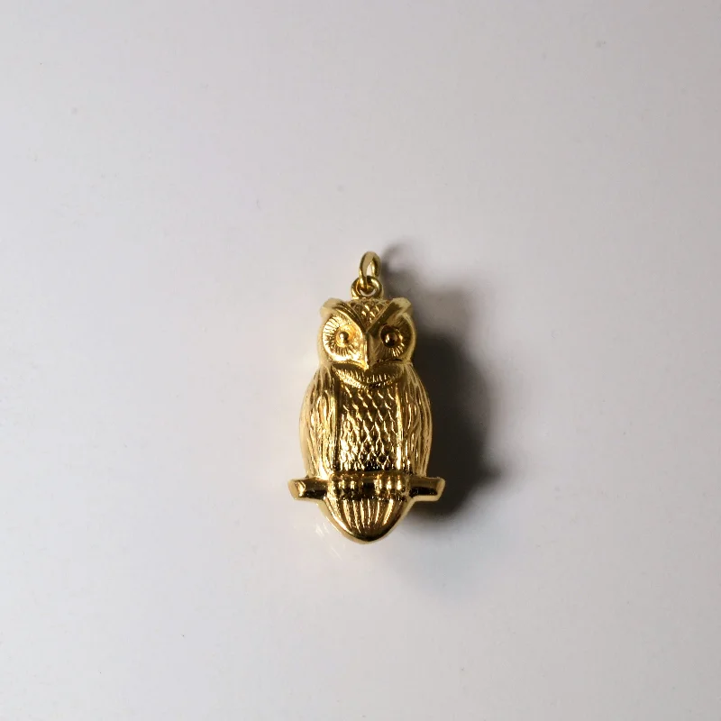 Elegant Jewelry At Unbeatable Offers – Shop Before It's Gone Yellow Gold Owl Pendant |