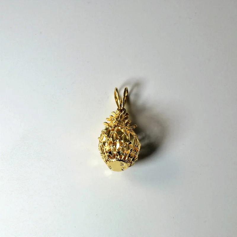 Personalized Jewelry Sale – Unique Pieces At Great Prices Yellow Gold Pineapple Pendant |