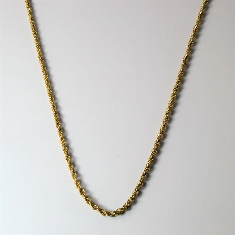 Jewelry Deals That Sparkle – Shop Today 10k Yellow Gold Rope Chain | 17" |