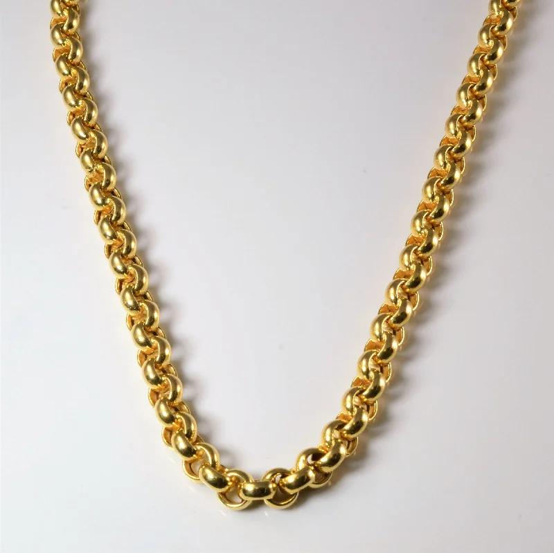 Shop Signature Jewelry Styles At Exclusive Prices Yellow Gold Rolo Link Chain | 18"|