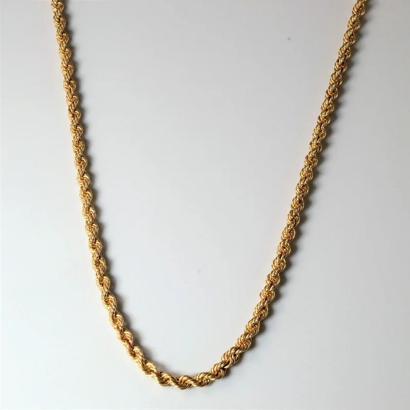 Seasonal Jewelry Deals – Elevate Your Style 10k Yellow Gold Rope Chain | 18" |