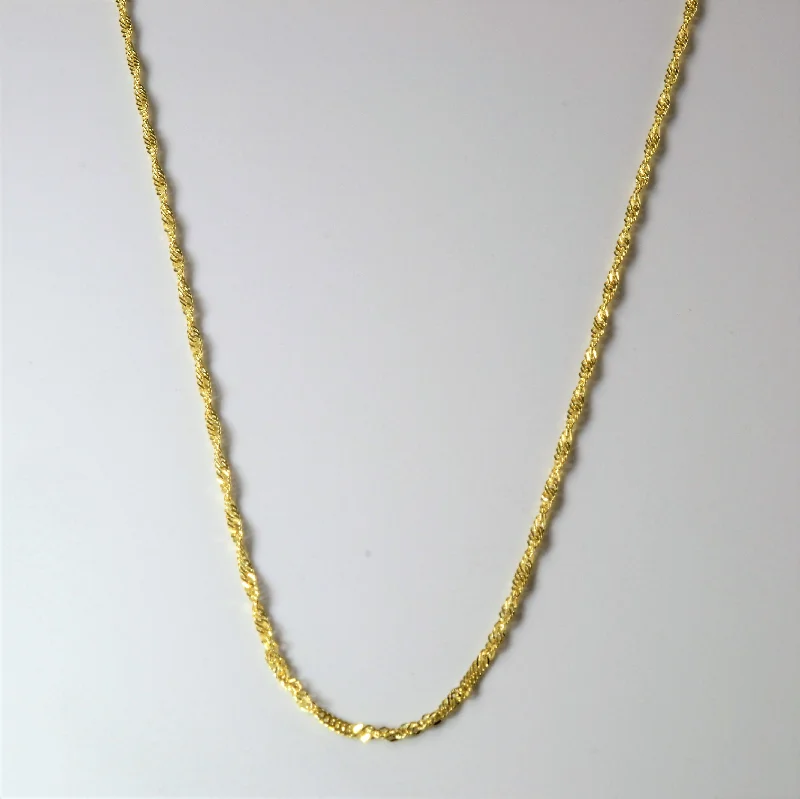 Breathtaking Jewelry At Limited-Time Savings 10k Yellow Gold Singapore Chain | 22" |