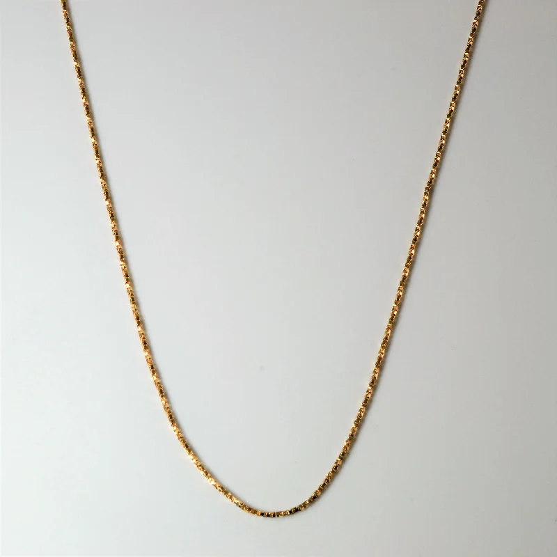 Timeless Jewelry, Timeless Savings – Don't Wait 10k Yellow Gold Twisted Box Chain | 22" |