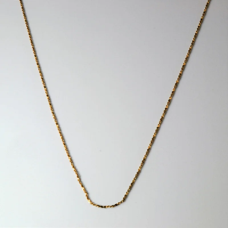 Luxury Jewelry At Unbeatable Discounts 10k Yellow Gold Twisted Serpentine Chain | 20" |