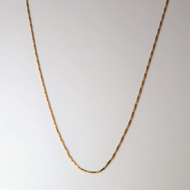 Limited-Time Offer On Elegant Jewelry Pieces 10k Yellow Gold Twisted Serpentine Chain | 24" |